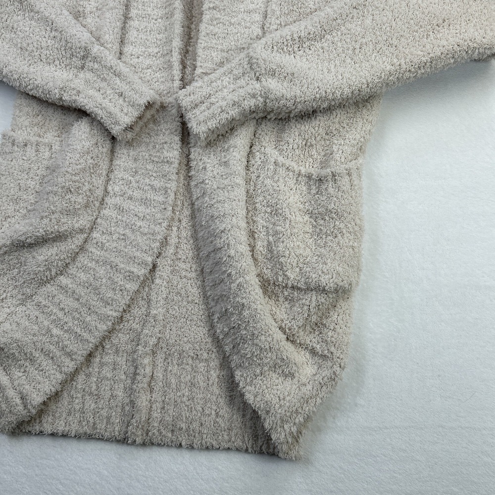 Pink Rose Cardigan Womens Small Brown Tan Beige Open Front Casual Lounge Ladies - Picture 7 of 16